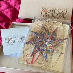 Y2K Celestial Crane Studio Lucky Star Origami Ornament EUC w/Gift Box EUC